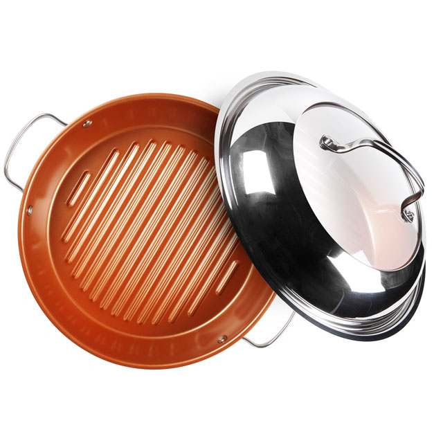STAINLESS STEEL GRILL PAN & LID – PC15-285