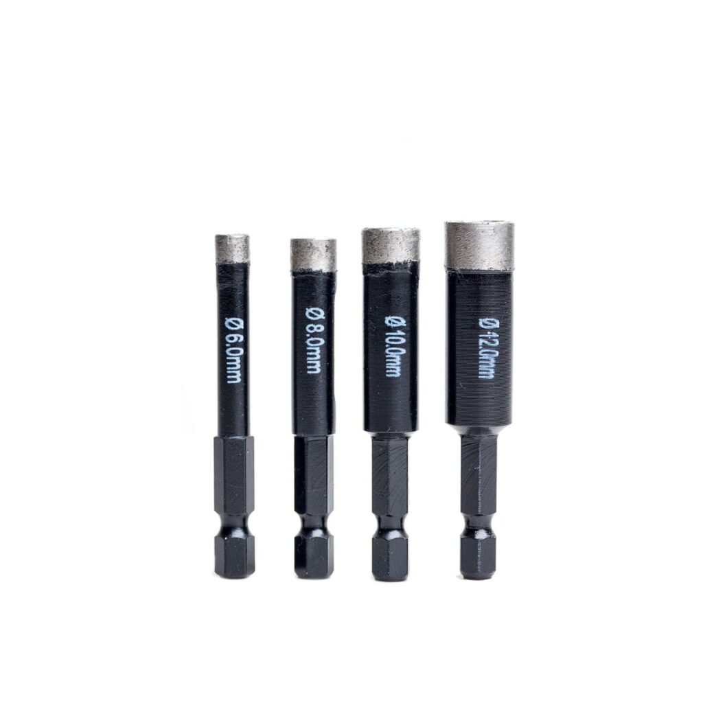 4 Piece Set - Diamond Core Drill Bits